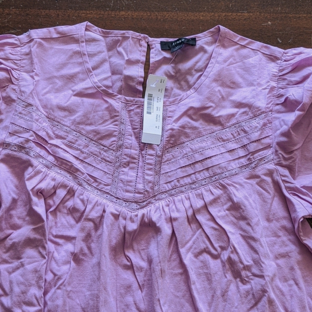 J.Crew pink short sleeves top